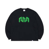 NOMANUAL(ノーマニュアル)    NM OBJECT LONG SLEEVE TEE - BLACK