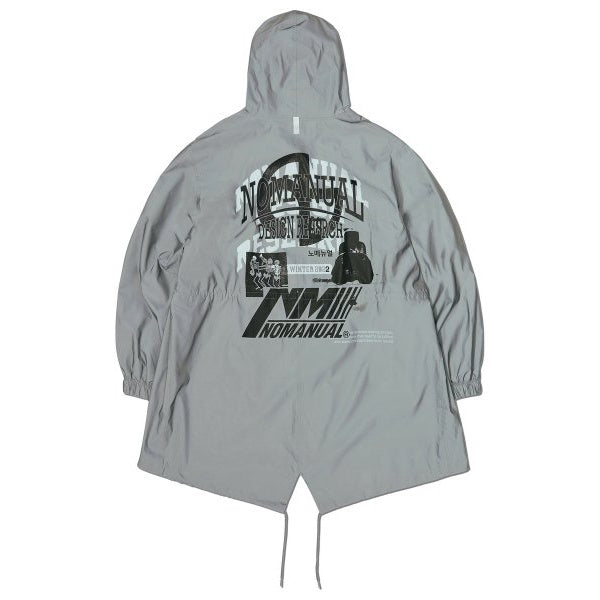NOMANUAL(ノーマニュアル)    GPH HOODED WIND PARKA - REFLECTIVE