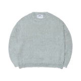 NOMANUAL(ノーマニュアル)    CROPPED HAIRY KNIT - LIGHT GRAY