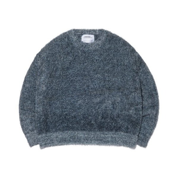 NOMANUAL(ノーマニュアル)    CROPPED HAIRY KNIT - MELANGE
