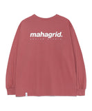 mahagrid (マハグリッド)   ORIGIN LOGO LS TEE [DEEP PINK]