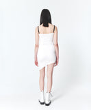 INPREP (インプレップ）Raw Edge Mini Dress White