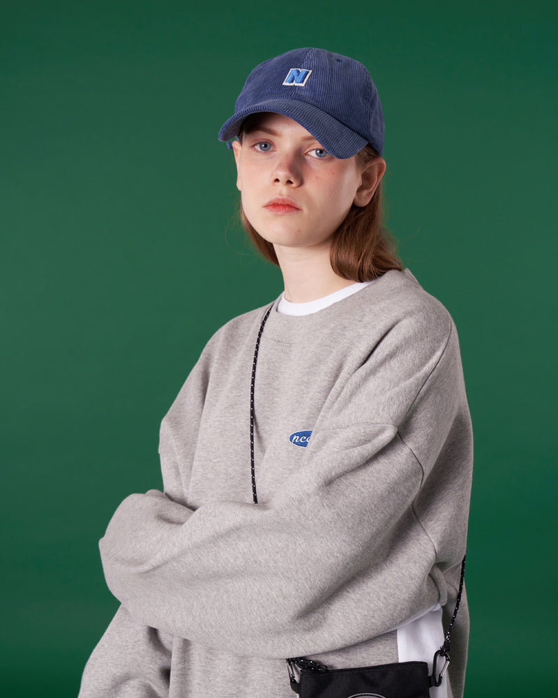 NCOVER（エンカバー）ORIGINAL SMALL LOGO TRAINING SWEATSHIRT-GREY