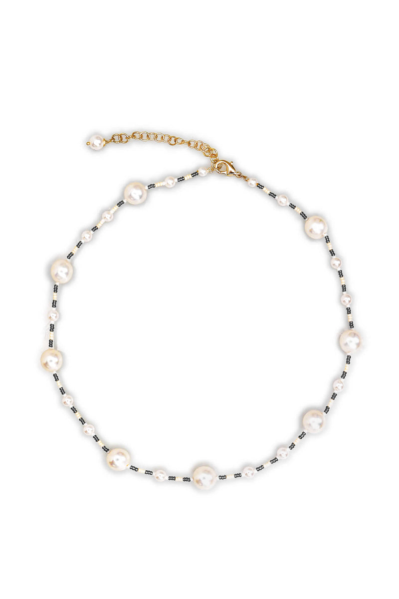 BLACKPURPLE (ブラックパープル) Revold Pearl Necklace