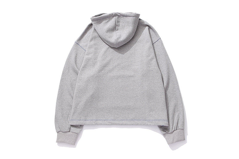 Q CUMBERS (キューカンバース)　BIG SILHOUETTE HOODIE / Grey