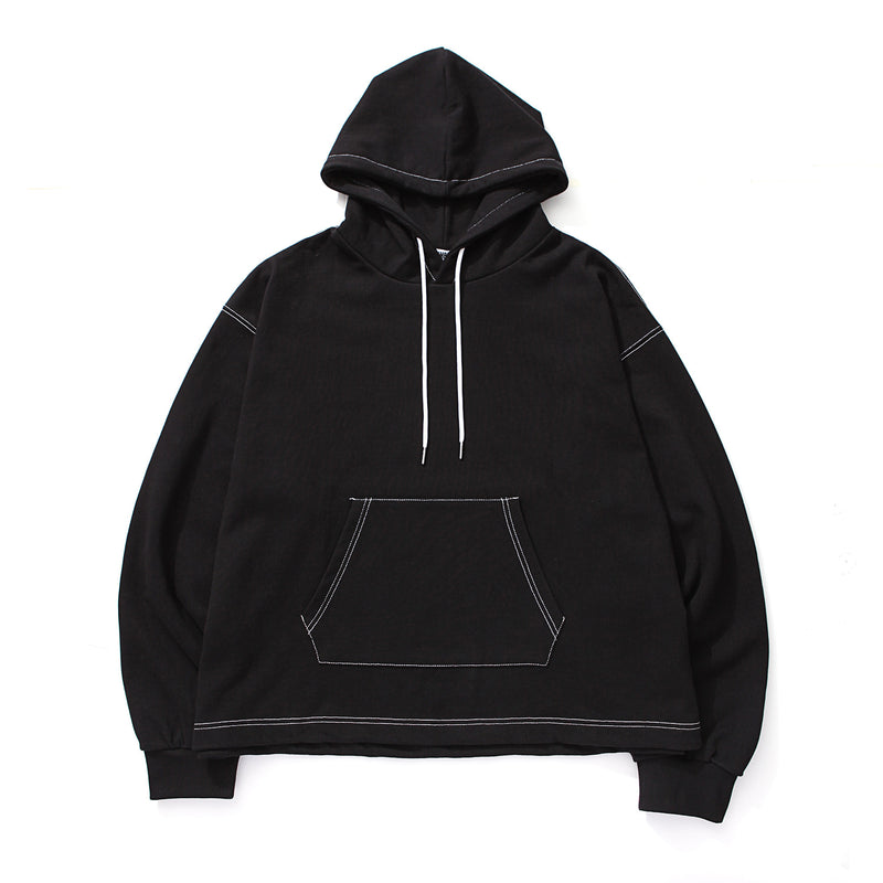 Q CUMBERS (キューカンバース)　BIG SILHOUETTE HOODIE / Black