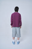 オーワイ(OY) VINE MELTING LOGO LONG SLEEVE-BURGUNDY