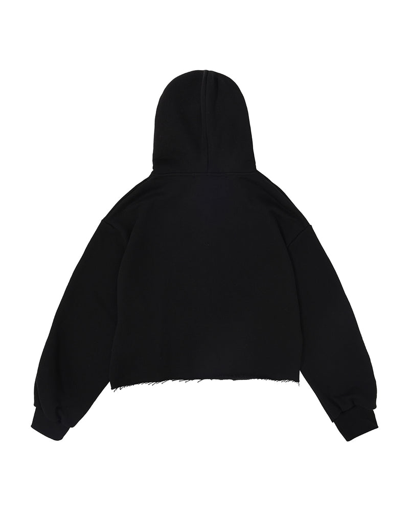MYDEEPBLUEMEMORIES(マイディープブルーメモリーズ)      seeing the stars hood zip-up(black)