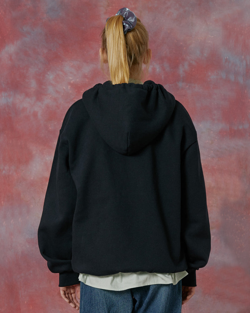 NCOVER（エンカバー）SIGNATURE PATCH LOGO HOODIE ZIPUP-NAVY