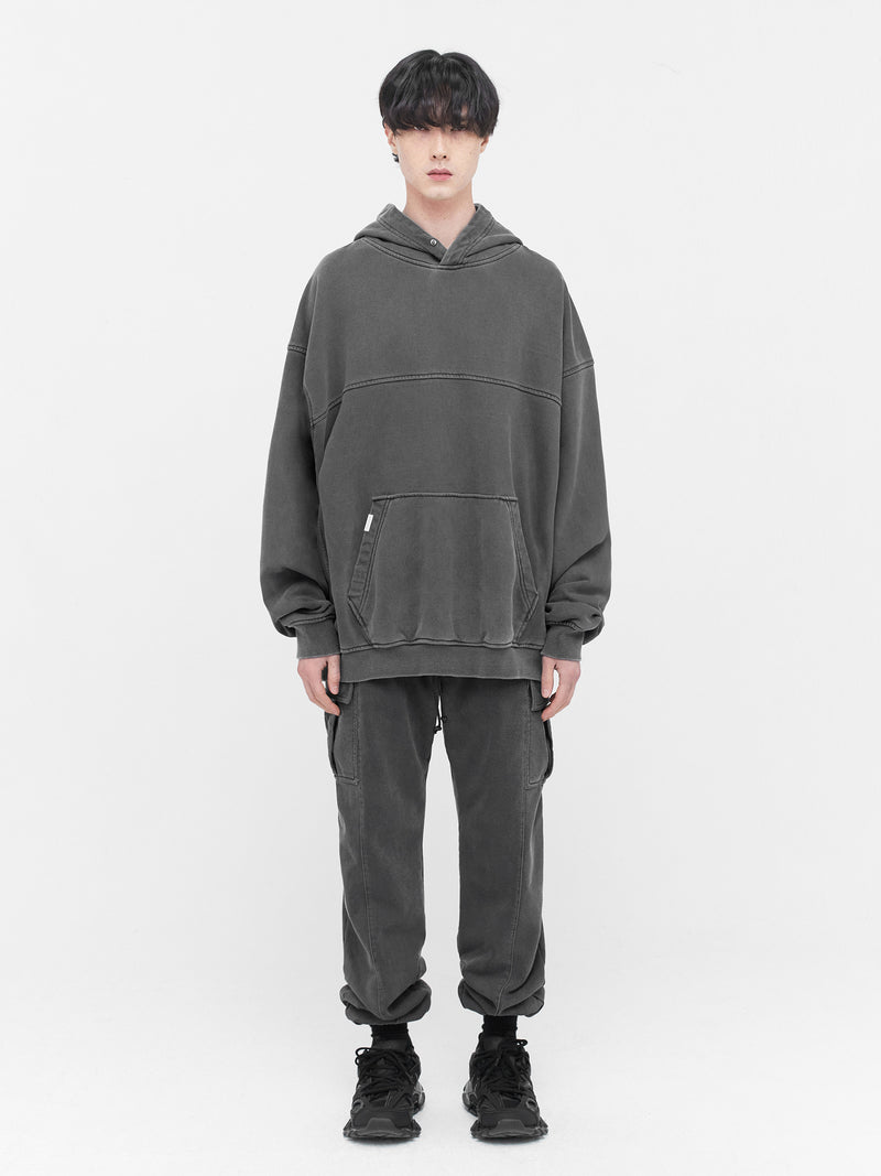 ディープリーク(DPRIQUE) 12 OVERSIZED HOODIE - WASHED BLACK
