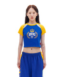 ARCHIVE BOLD (アーカイブボールド)　CROWN CROP TOP (BLUE)