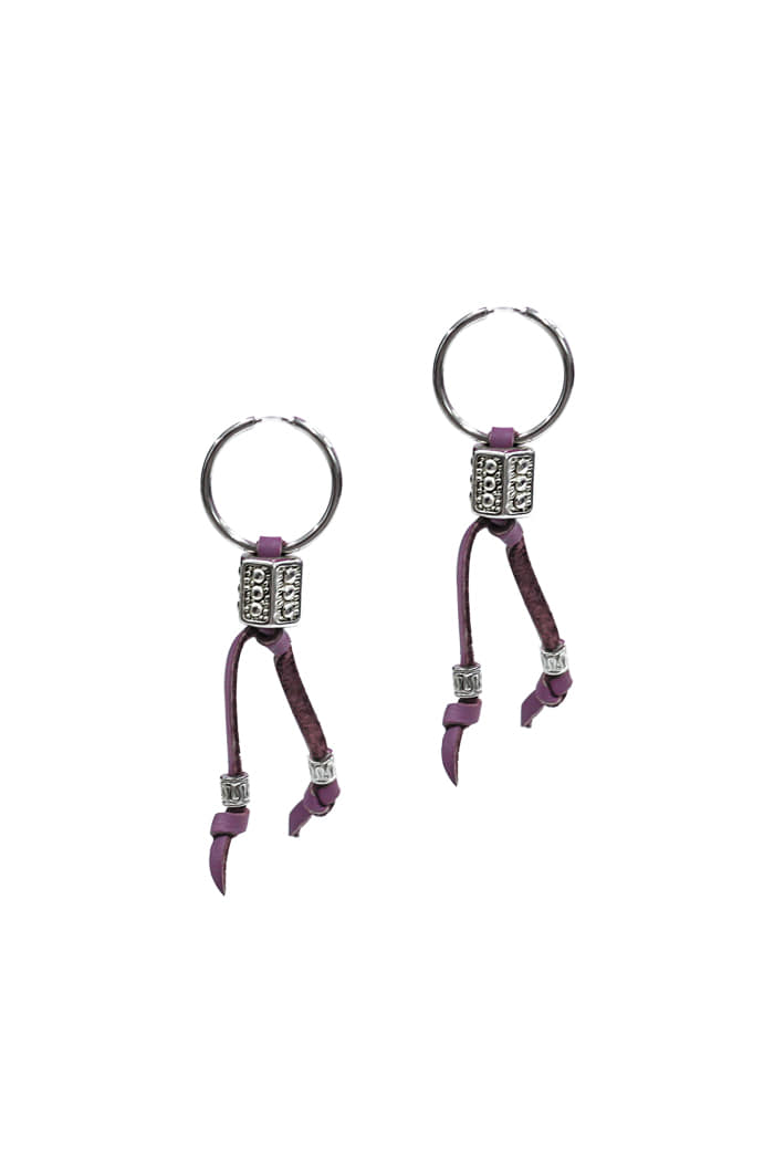 BLACKPURPLE (ブラックパープル) BYBE Leather Piercing - Purple