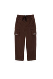 オーワイ(OY) TWIST CARGO PANTS-BROWN