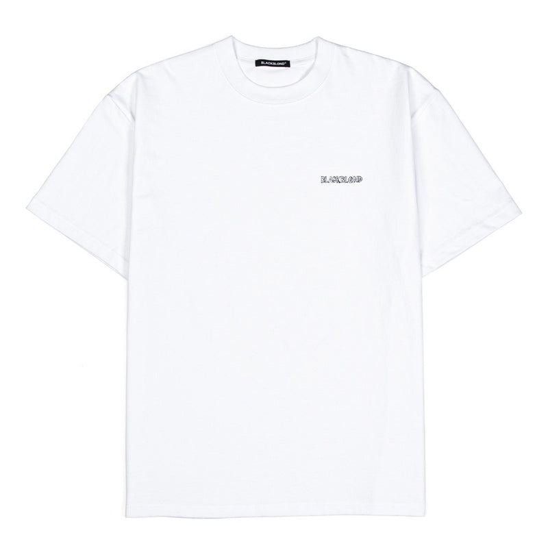 ブラックブロンド(BLACKBLOND) BBD Border Graffiti Logo T-Shirt (White)
