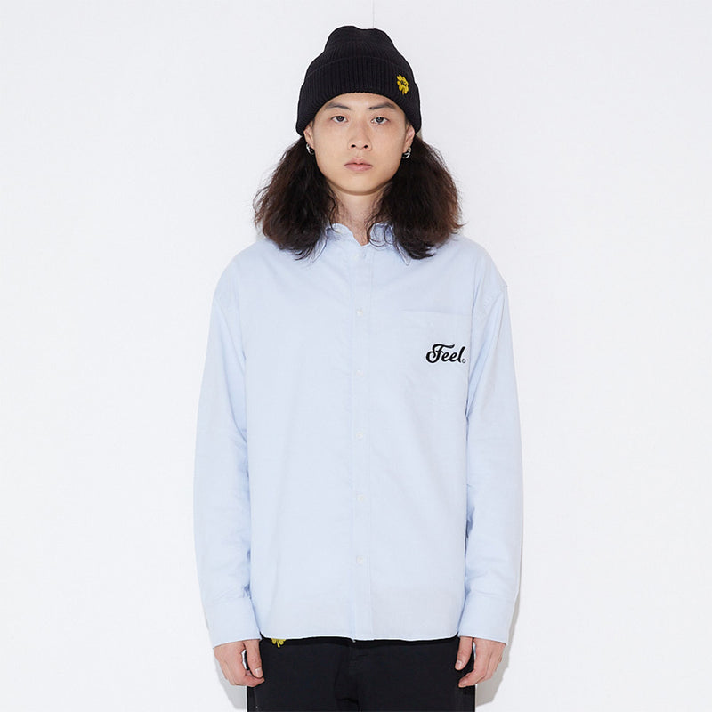 FEEL ENUFF (フィールイナフ) FEEL OXFORD SHIRTS / SKYBLUE