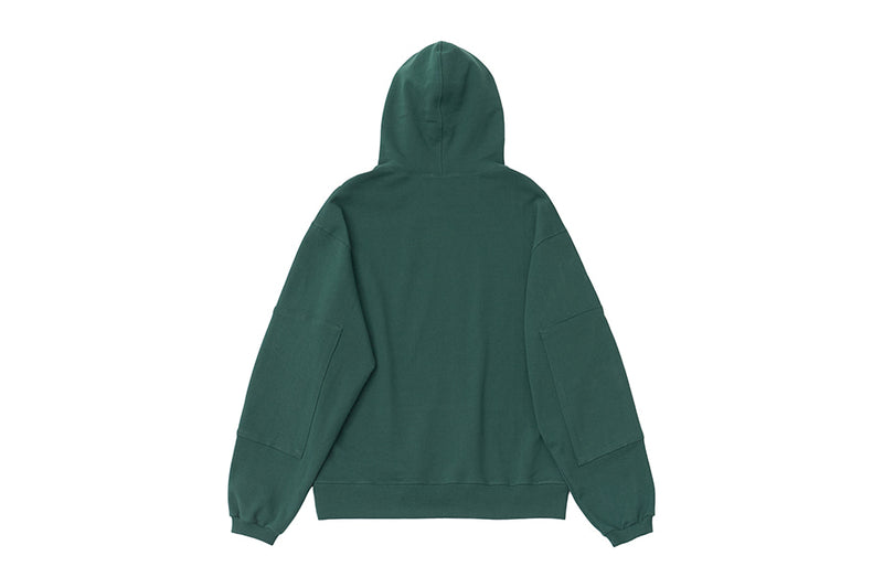 Q CUMBERS (キューカンバース) DOUBLE HOODIE(ver2) / Green