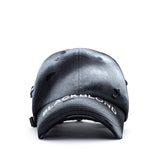 ブラックブロンド(BLACKBLOND) BBD Ripped Sprayed Custom Covered Logo Cap (Black)