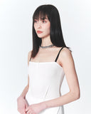 INPREP (インプレップ）Raw Edge Mini Dress White