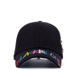 ブラックブロンド(BLACKBLOND) BBD Slogan Patch Rainbow Graffiti Logo Cap (Black)