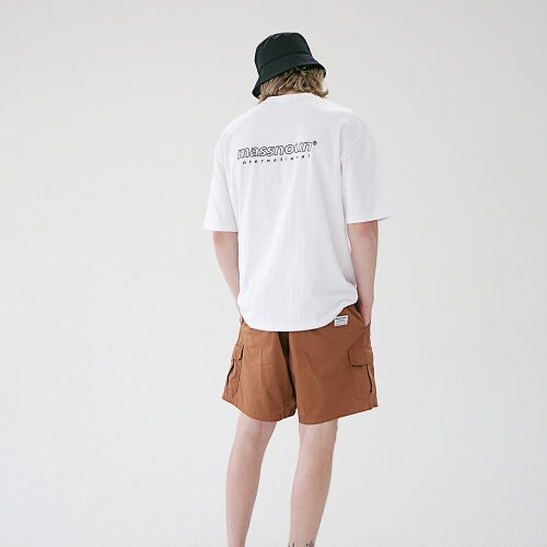 メスノウン(MASSNOUN) SL INT LOGO OVERSIZED T-SHIRTS MSETS007-WT