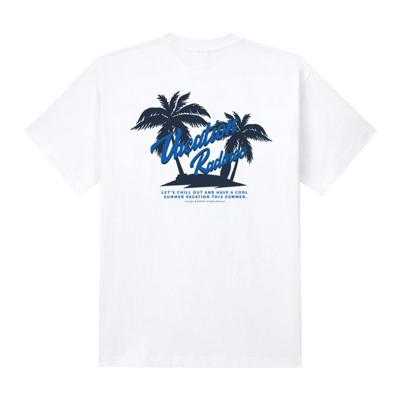 RADINEO (ラディネオ)　Summer Vacation White Short-Sleeved T-shirt