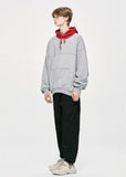 ディープリーク(DPRIQUE) CONTRAST HOODIE - RED/GREY