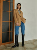 TMO BY 13MONTH（ティーエムオーバイサーティンマンス）V2 HANDMADE WOOL JACKET (CAMEL)