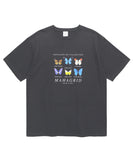 mahagrid (マハグリッド) BUTTERFLIES TEE [CHARCOAL]