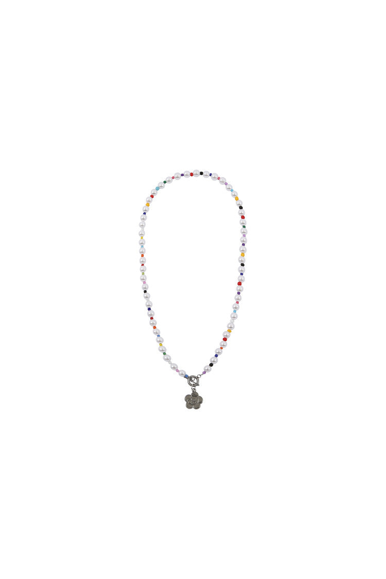 ReinSein（レインセイン）FIVE-COLOR PEARL FLOWER MOUTH NECKLACE (50CM)/(MEN'S)