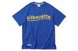 QUIETIST (クワイエティスト) Silhouette Logo T-Shirts (blue)