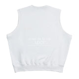 アクメドラビ(acme' de la vie)  ARCH LOGO EMBROIDERY VEST WHITE