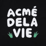 アクメドラビ(acme' de la vie)  DISH COW SHORT SLEEVE T-SHIRT BLACK