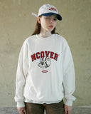 NCOVER（エンカバー）TOBY FACE ARCH LOGO SWEATSHIRT-WHITE