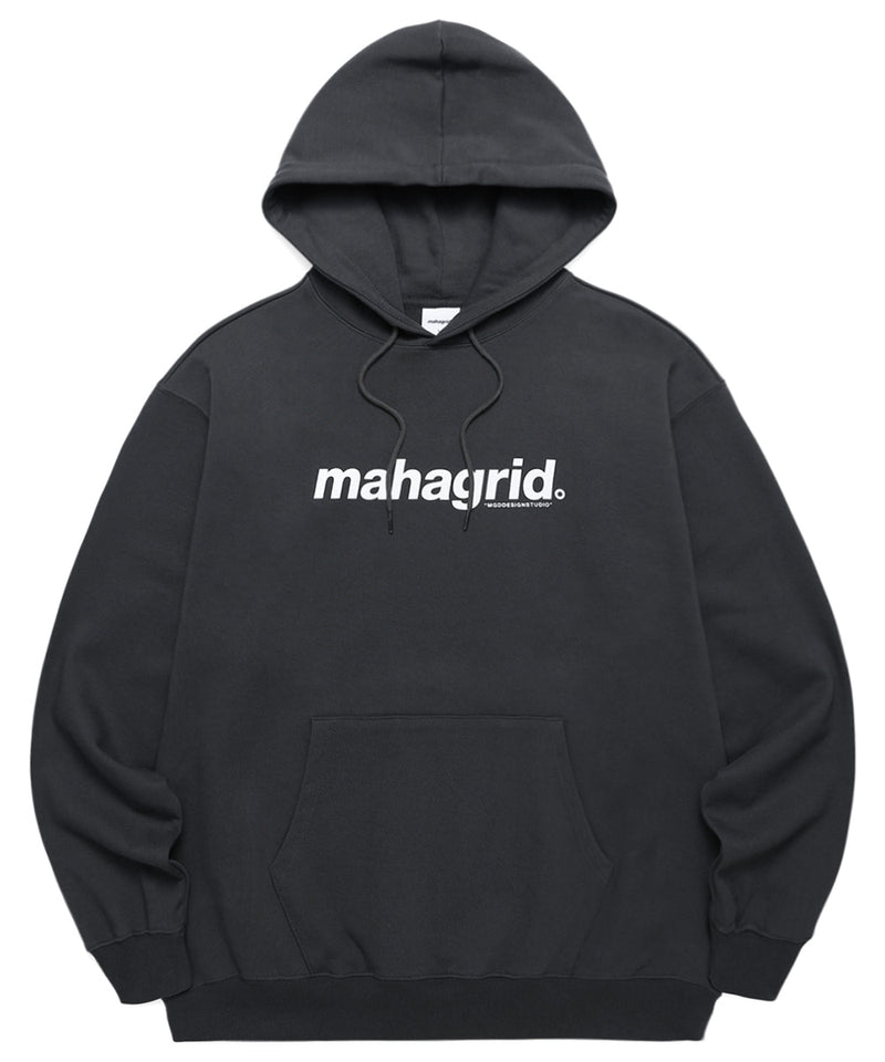 mahagrid (マハグリッド)  BASIC LOGO HOODIE [CHARCOAL]