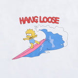 アクメドラビ(acme' de la vie) [ADLV X SIMPSONS] SURFING LISA SHORT SLEEVE T-SHIRT WHITE