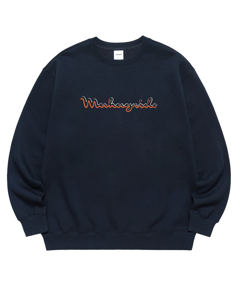 mahagrid (マハグリッド) SIGNATURE LOGO SWEATSHIRT [BLACK]