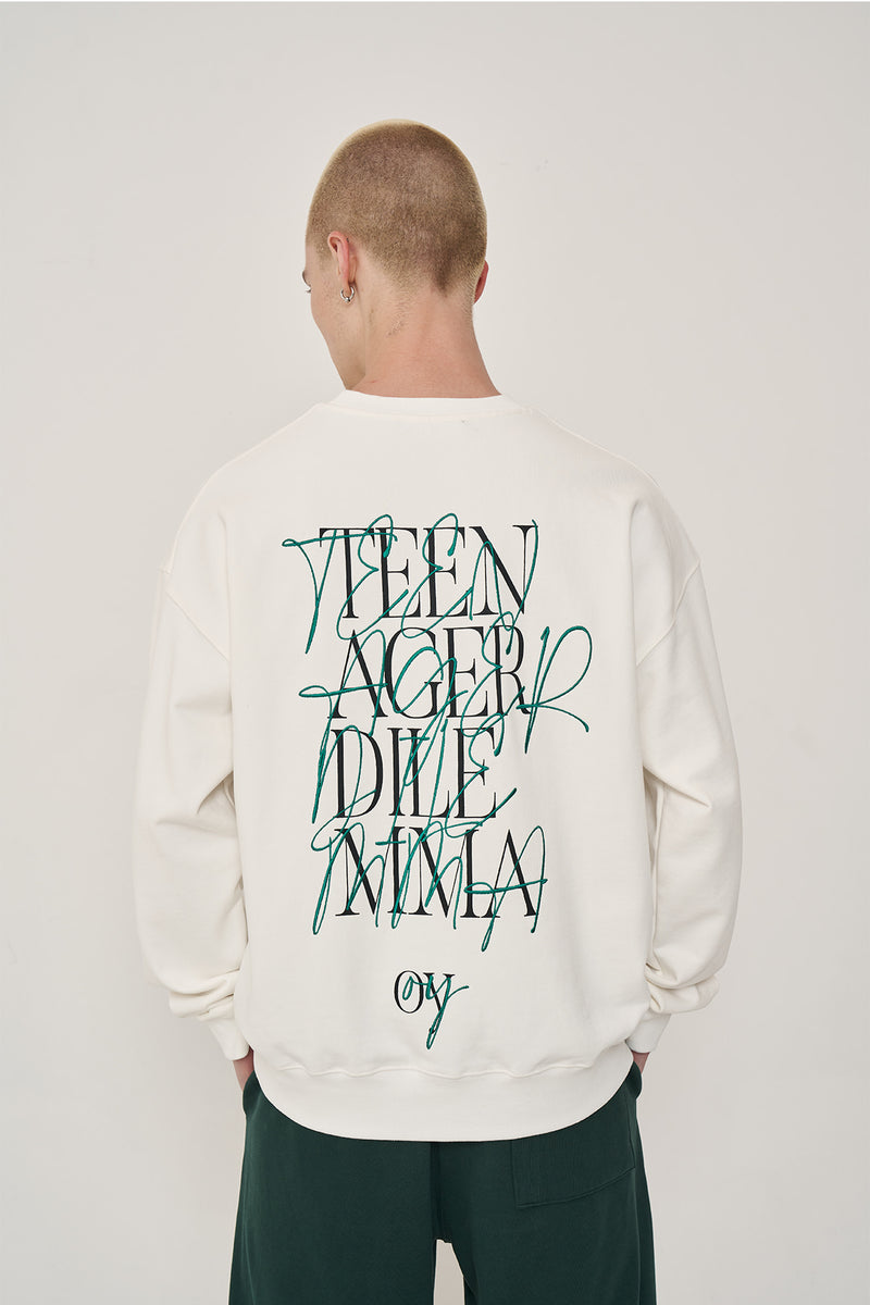 オーワイ(OY) LETTERING LOGO MTM-WHITE