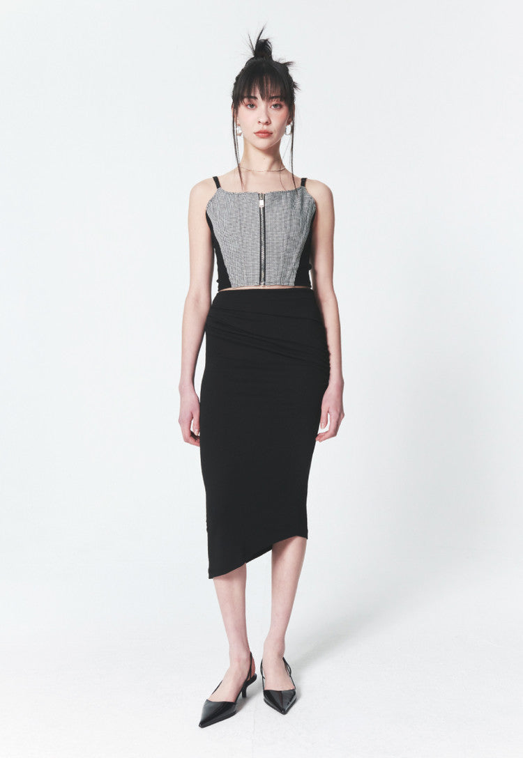 INPREP (インプレップ）Houndstooth Corset Sleeveless