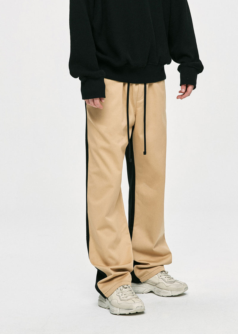 ディープリーク(DPRIQUE)　WIDE PANTS - BEIGE/BLACK