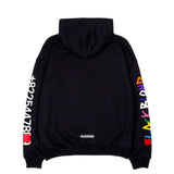 ブラックブロンド(BLACKBLOND) BBD Rainbow Graffiti Logo Number Hoodie (Black)