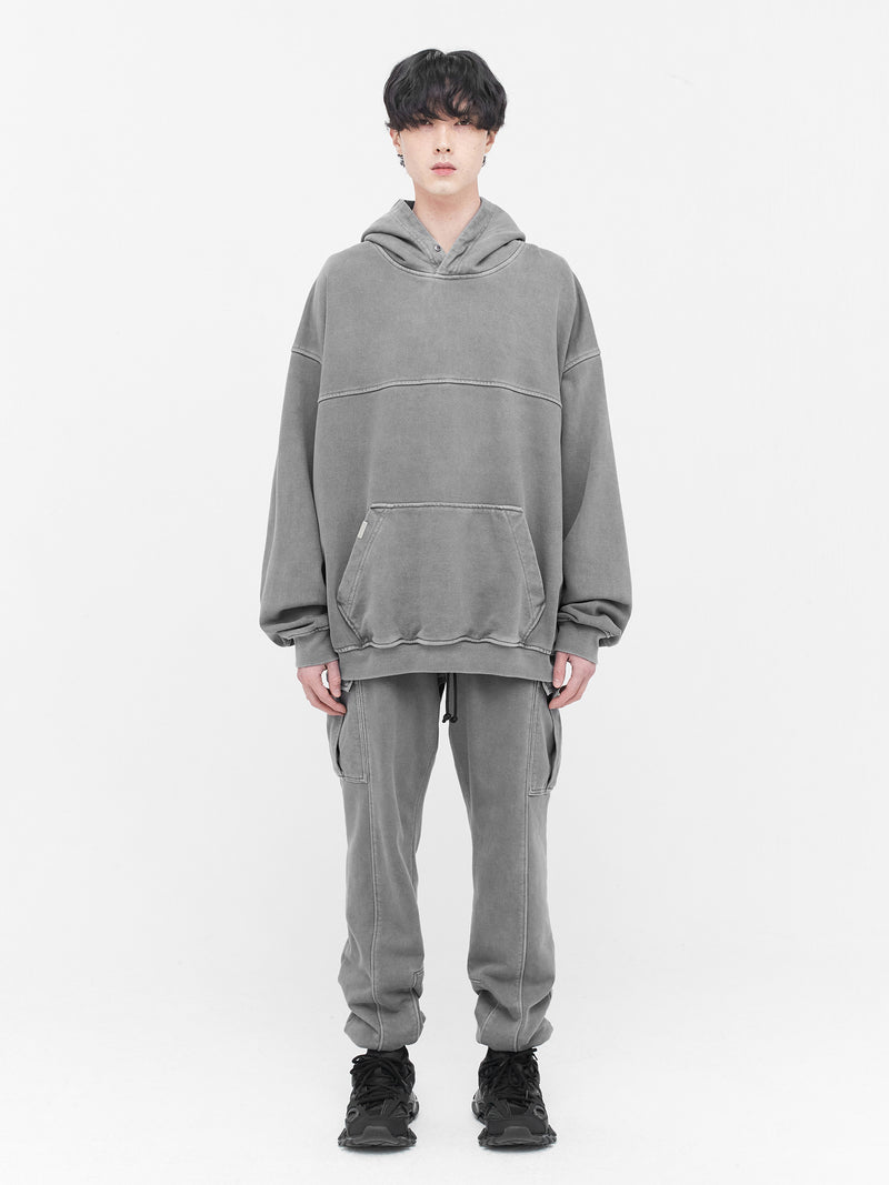 ディープリーク(DPRIQUE) 12 OVERSIZED HOODIE - WASHED GREY