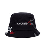 ブラックブロンド(BLACKBLOND) BBD Border Graffiti Logo Bucket Hat Custom Ver. (Black)