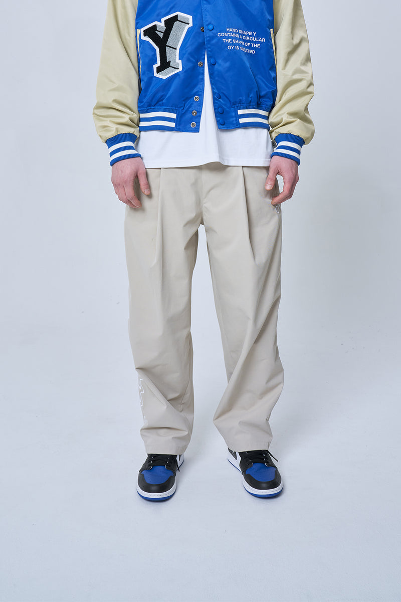 オーワイ(OY) WAVE LINE LOGO PANTS-GREY