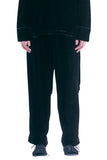 レイブレス(LABELESS) BLACK BUTTON VELVET TROUSERS