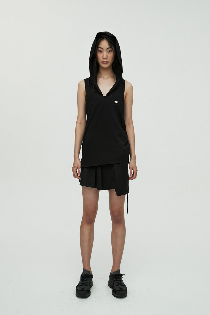 nache(ナチェ) ASSYMETRIC HOODIE SLEEVELESS