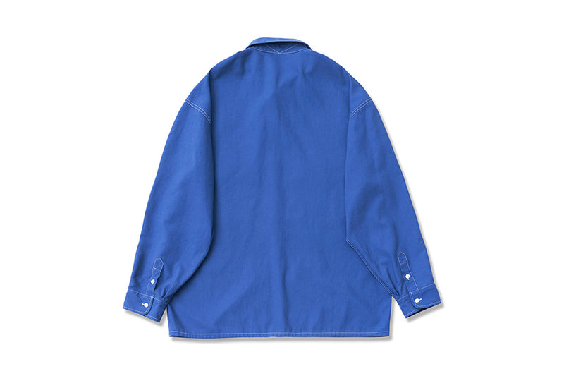 Q CUMBERS (キューカンバース) CPO SHIRTS / Blue