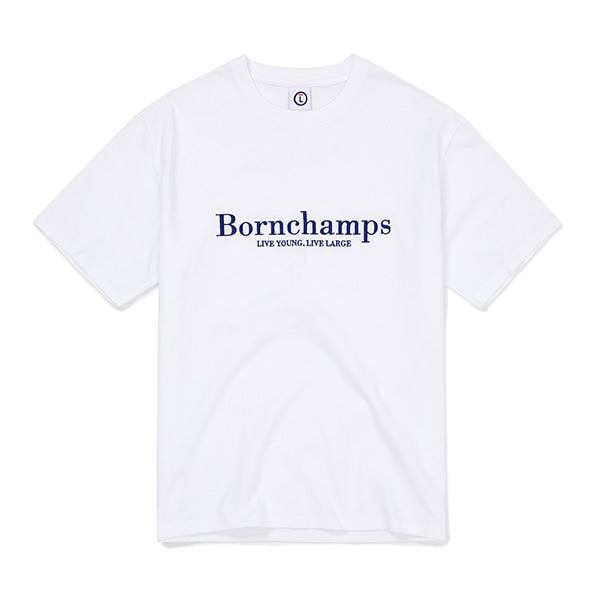 ボーンチャンプス(BORN CHAMPS) SERIF LOGO TEE B22ST13WH