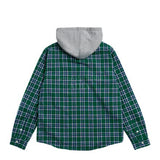 アクメドラビ(acme' de la vie) SILICON EMBLEM CHECKSHIRT HOODIE GREEN
