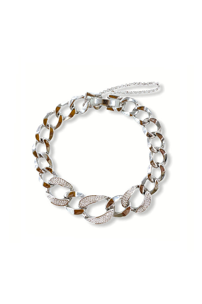 BLACKPURPLE (ブラックパープル)  BEGER CUBIC CHAIN BRACELET