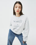 NCOVER（エンカバー）IN TO THE HEAVEN TEXT SWEATSHIRT-WHITE MELANGE